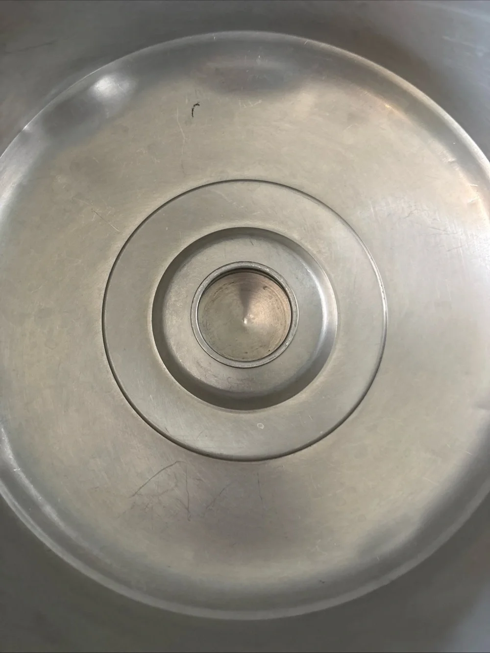 Kromex 1950s Round Metal Cake Storage Top